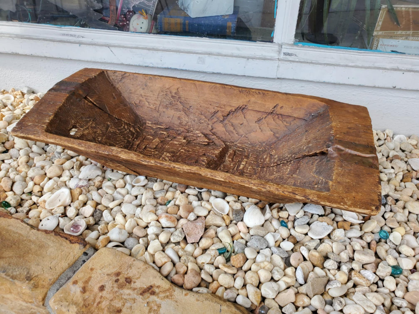 Antique Wood Trencher/ Antique Dough Bowl